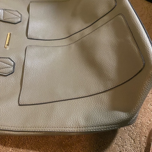 Steve Madden Tote Shoulder Bag Sage Green Faux Leather - Picture 12 of 16